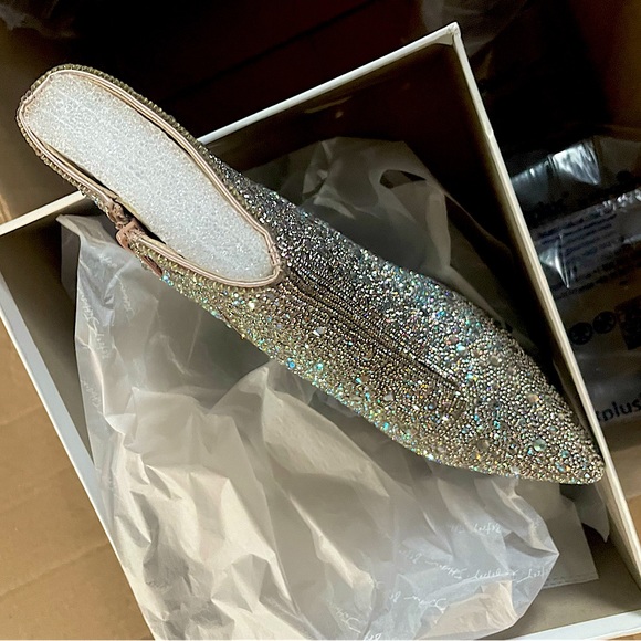 Betsey Johnson Cady Silver Sparkly Rhinestone Dress Bootie Women’s New Size 8.5 - Picture 8 of 16